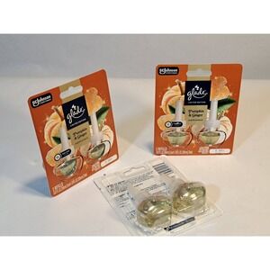 Glade Pumpkin & Ginger PlugIns Scented Oil Refills Limited Edition 6 Count Lot
